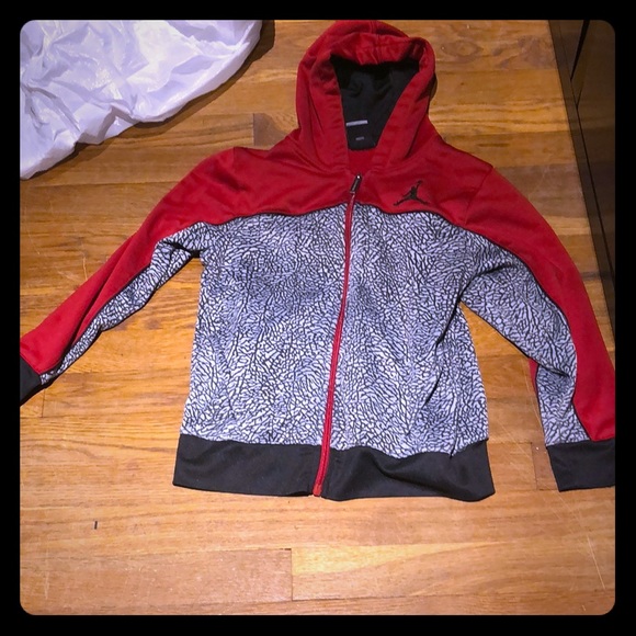 grey and black jordan hoodie
